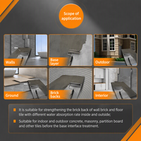Agent d'interface bicomposant anti-crevaison pour carrelage, performance stable, OEM ODM pour la construction de grands carreaux de dalle