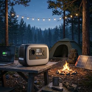 Station d'alimentation portable 300W, batterie 256Wh, générateur solaire à onde sinusoïdale pure MPPT pour le camping, les activités de plein air et les situations d'urgence - Product Image 4