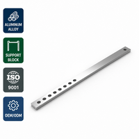 Barre de liaison en alliage d'aluminium durable et moderne avec trous de fixation pour cadre de fenêtre coulissante et de porte coulissante