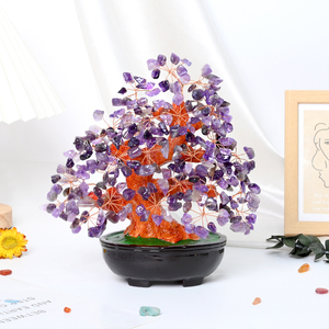 Wholesale Energy Natural Crystal Money <b>Tree</b> Gemstone Chips Amethyst <b>Tree</b> for Fengshui Decoration - Product Image 6