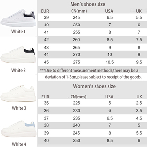 <span class=keywords><strong>Chaussures</strong></span> de sport décontractées en cuir blanc à lacets pour hommes et femmes, plateforme, style skate, vente chaude, directement de l'usine - Product Image 3