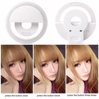 Anneau lumineux LED portable rechargeable USB en PC, 150 mAh, 28/36 LED, pour selfie et maquillage, compatible téléphone portable