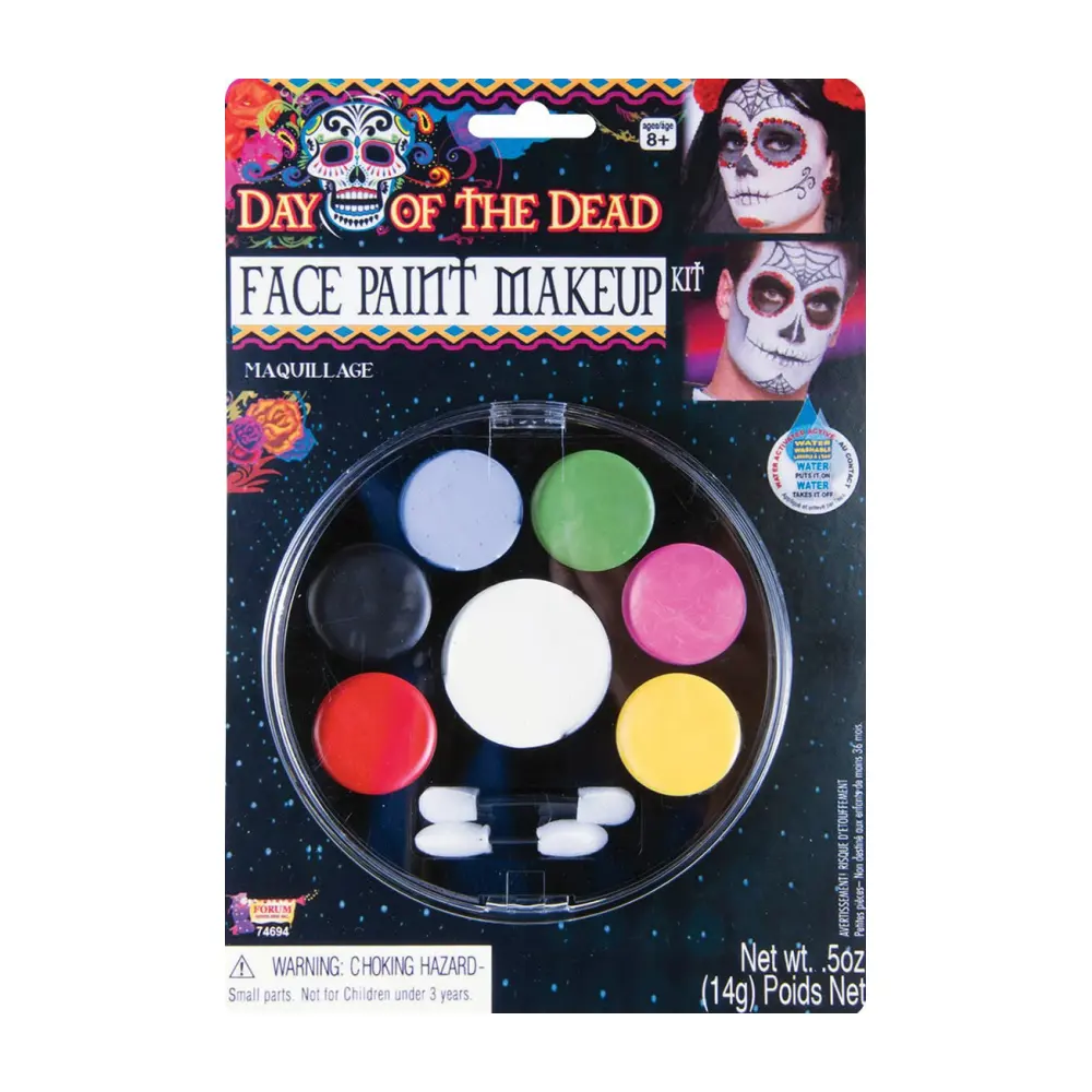 7 colori Pigment Waterproof Private Label Face Paint Kit per il trucco della vernice per il viso di colore reale per il Kit di Halloween