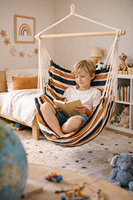 Fauteuil hamac pliable moderne en toile pour l'extérieur : balcon, jardin, chambre et parc – Style et loisirs à la française