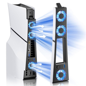 Ventilador de Refrigeración USB Potente para Consola de Juegos PS5, Ventilador de Refrigeración Externo con Luz LED - Product Image 2
