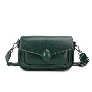 Sac à bandoulière à rabat pour femme avec décoration à boucle ovale, polyvalent et pratique - Product Image 1