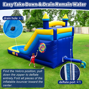 Scivolo d'Acqua Gonfiabile Commerciale con Piscina, Ideale per <span class=keywords><strong>Intrattenimento</strong></span> di <span class=keywords><strong>Adulti</strong></span> e Bambini, Perfetto per Noleggio per Feste - Product Image 5