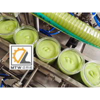 Machine de remplissage MTW haute viscosité beurre d'arachide crème Matcha sauce au chocolat pâte de tomate pompe à rotor 4 têtes