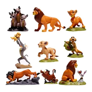 9 pçs/set O Rei Leão Figura de Ação 5-9cm Brinquedos Sim-ba Estatueta boneca PVC Figuras colecionáveis