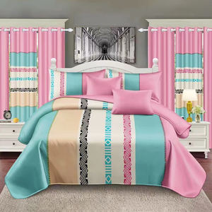 Juego de Ropa de Cama King Size DL Premium de 12 Piezas, <span class=keywords><strong>Cubrecama</strong></span>, Sábanas Ajustables, Fundas de Almohada, Cortinas, Poliéster, Resistente a la Decoloración, para Todas las Estaciones - Product Image 2