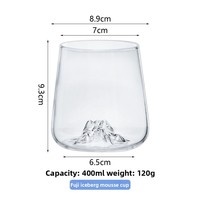 Gobelets en mousse iceberg et en forme de volcan, résistants aux hautes températures, style européen, monocouche, sans couvercle, unisexe, pour la maison