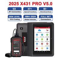 LAUNCH 2025 versión X431 PRO V5.0 8 "12V Obd2 escáner ECU herramientas de programación máquina de diagnóstico automotriz con cabezal DBScar7 BT