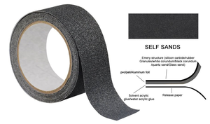 Cinta Antideslizante de PVC Activada por Agua Súper Resistente EONBON, Cinta de Seguridad Negra para Escalones/Peldaños - Product Image 3