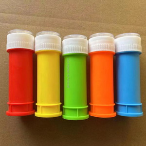 Bulles amusantes jouet jouets promotionnels personnalisés soufflant des bulles d'eau 50ML bouteille colorée bulle <span class=keywords><strong>jeu</strong></span> de plein air - Product Image 2