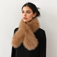 Écharpe longue en fausse fourrure de renard pour femme, chaude et épaisse, en peluche, décontractée, polyvalente, multifonction, protège-cou, sensation haut de gamme