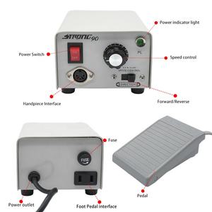 Taladro Eléctrico para Laboratorio Dental de 65W y 35000rpm, Pieza de Mano de 3mm, Vástago de 3mm, Diámetro de Cabeza de 1.6mm, Longitud de 6 Pulgadas - Product Image 4