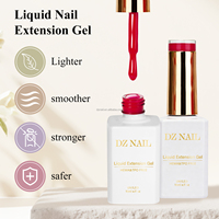 Gel d'extension d'ongles liquide en gros, non-jaunissant, pour usage en salon, logo personnalisé OEM ODM, vernis gel en gros