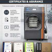 Petite machine de lyophilisation domestique 5 kg HFD-5S, idéale pour les petites entreprises et la lyophilisation de fruits et aliments à usage domestique