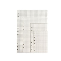 Feuilles Mobiles de Rechange A5 A6 Lignées 6 Trous, Papier Vierge Rechargeable pour Carnets et Journaux