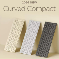Clavier sans fil + filaire 3 modes B604 pour voyage ou bureau ACTTO BT5.2, interrupteurs à ciseaux, ergonomique, ultra-fin, moule privé, RoHS KC