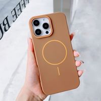 Coque de téléphone magnétique fine de type original pour iPhone 17 Pro Max 16 14 13 12 11 avec grandes découpes et couverture souple