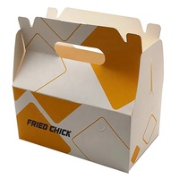Boîte d'emballage pour restauration rapide personnalisée, vente chaude, boîte à emporter pour poulet frit KFC, boîte en papier pour déjeuner à emporter, boîte en papier pour aliments