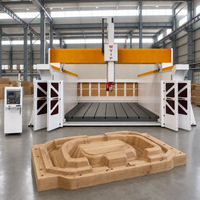 Centre d'usinage CNC 5 axes professionnel pour le moulage sous blister et la sculpture de moules en mousse EPS, machine CNC 5 axes pour le travail du bois