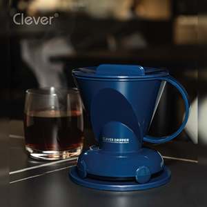 Filtro de café por goteo trapezoidal azul marino comercial de material apto para uso alimentario para salas de espera de aerolíneas y oficinas inteligentes - Product Image 6