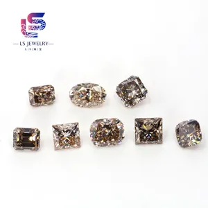 Fournisseur de haute qualité 1.0ct Vvs-vs Clarity Loose Stone Hpht Ij Champagne Color Loose Diamonds Lab Grown