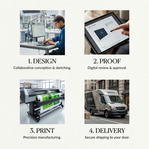 Support d'affichage vertical personnalisé ZYLOMAK, autoportant, laminage mat, écologique, utilisation en extérieur, style moderne - Product Image 6