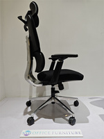 Chaise de bureau exécutive moderne et confortable à dossier haut entièrement en maille, pivotante à 360°, réglable en hauteur et inclinable, garantie 5 ans