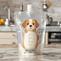 Sacs de lait maternel pour congélateur sans BPA personnalisés pochette pour aliments pour bébés sac de stockage de lait maternel en silicone réutilisable