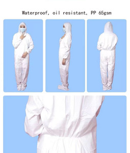 Traje Desechable, Resistente al Polvo, Impermeable y al Aceite, <span class=keywords><strong>Ropa</strong></span> de Trabajo Desechable para Pintores - Product Image 4
