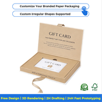 Caja de Cartón Impermeable de Lujo para Tarjetas de Crédito, con Ranuras y Fundas, Diseño con Inserto de Espuma EVA y Esponja