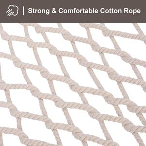 Hamac en coton double suspendu de haute qualité hamac de camping portable hamac de jardin extérieur - Product Image 5