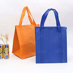 Sac isotherme jetable personnalisé en non-tissé pour boissons, sac de transport individuel pour thé au lait, café, boissons, sac fourre-tout isolant pour magasins de boissons - Product Image 3