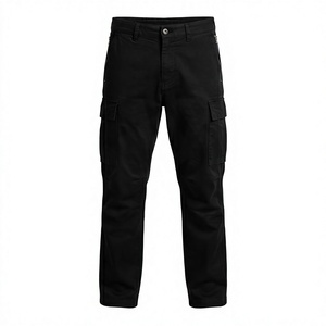 Pantalones Cargo DENMIN APPARELS Negros para Hombre, Ecológicos, Resistentes al Viento, Ligeros, de Algodón y Spandex, Corte Recto, con Múltiples Bolsillos - Product Image 4