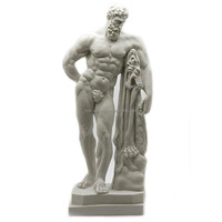 Statue en marbre de Centaure marin sur mesure portant la pierre de Silenus, statue masculine