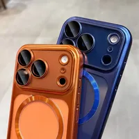 Coque de luxe transparente plaquée pour iPhone 17, étui de protection souple en TPU original avec protection d'appareil photo pour iPhone 17 Pro Max et 17 Air
