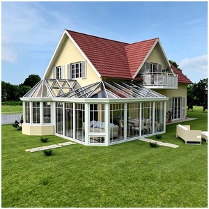 Verrière de luxe personnalisée, isolée et résistante aux intempéries, avec <span class=keywords><strong>double</strong></span> <span class=keywords><strong>vitrage</strong></span>, en aluminium 6063-T5, pour jardin d'hiver - Product Image 1