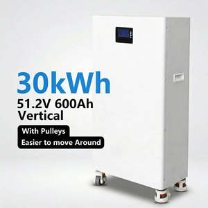 Batería de Almacenamiento de Energía Doméstica LiFePO4 de 30Kwh 51.2V 600Ah Vertical con Ruedas - Product Image 2