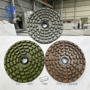 مسند كاشف مرن للأرضيات الجافة من الألماس قرص قرص صمغ قرص تلميع جرانيت مستدير لصف الماس والرخام - Product Image 5