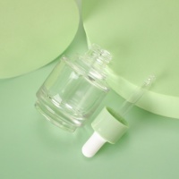 Flacon compte-gouttes en verre au design créatif de 30 ml, flacon pour soins de la peau, huile essentielle pour le visage, flacon pour huile corporelle avec pipette pour sérum