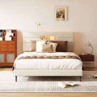 Großhandel Premium Massivholz Eichenbettgestell mit Stabilen Latten und Großen Aufbewahrungsschubladen für Luxuriöses Schlafzimmer-Set