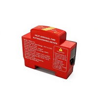 Extincteur compact sur rail DIN Boerda QRRO.01G/S-FA, suppression automatique par aérosol pour tableaux électriques