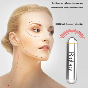 Mini vibrador portátil que carga el ojo del Tesoro y la cara masajeador de vibración impermeable banco de energía y Estación - Product Image 2