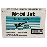 Huile de turbine synthétique haute température (Mobil Jet Oil II) à base d'ester synthétique 946 ml pour lubrifiant industriel et aéronautique