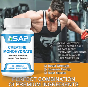 OEM <b>Creatine</b> Monohydrate Energy Supplement Workout <b>Creatine</b> Monohydrate Capsules - Product Image 2