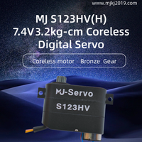 Mini Servomoteur sans noyau 7.4V MJ-S123HV(H) haute tension en métal pour modèles d'avions et voitures RC (à partir de 14 ans)