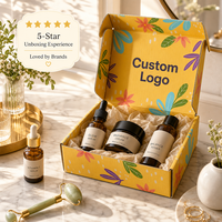 Boîte d'expédition postale en carton ondulé personnalisée avec logo pour cosmétiques